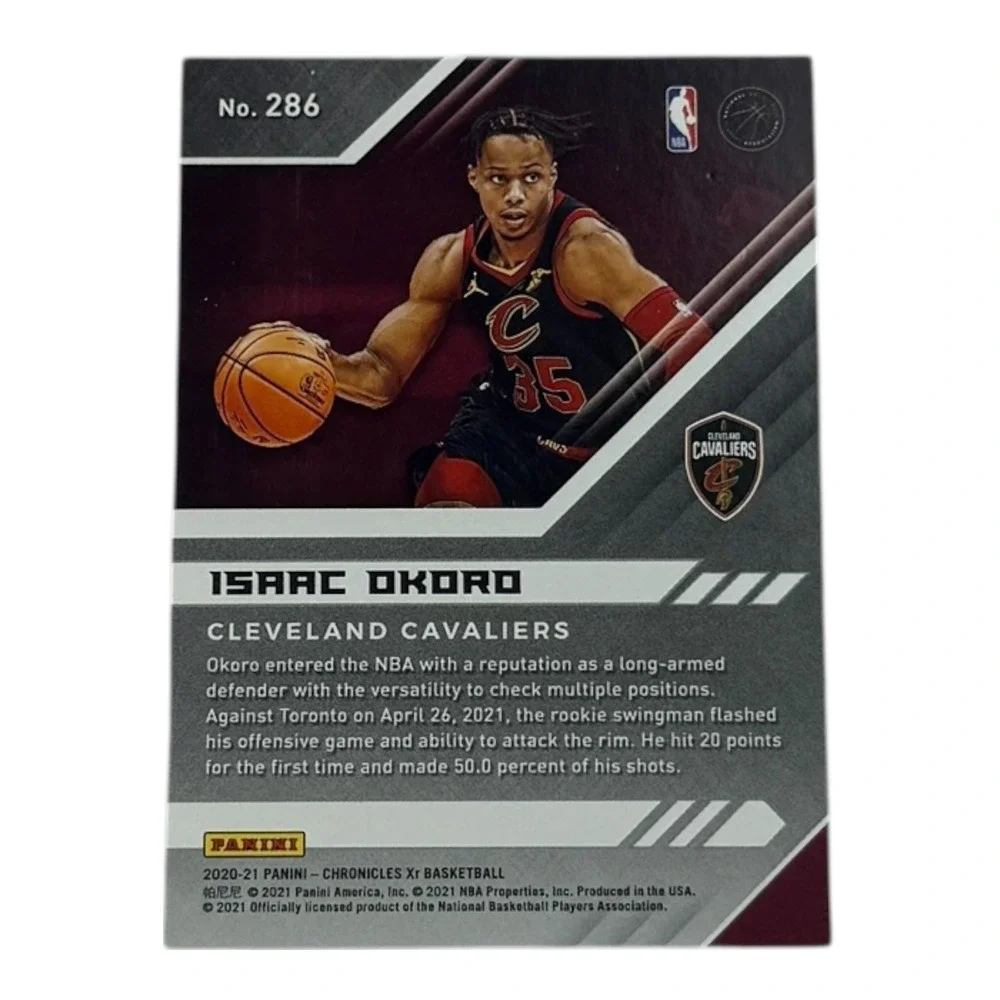 2020 2021 Panini Chronicles Isaac Okoro Rookie‎ RC Card Cleveland Cavaliers